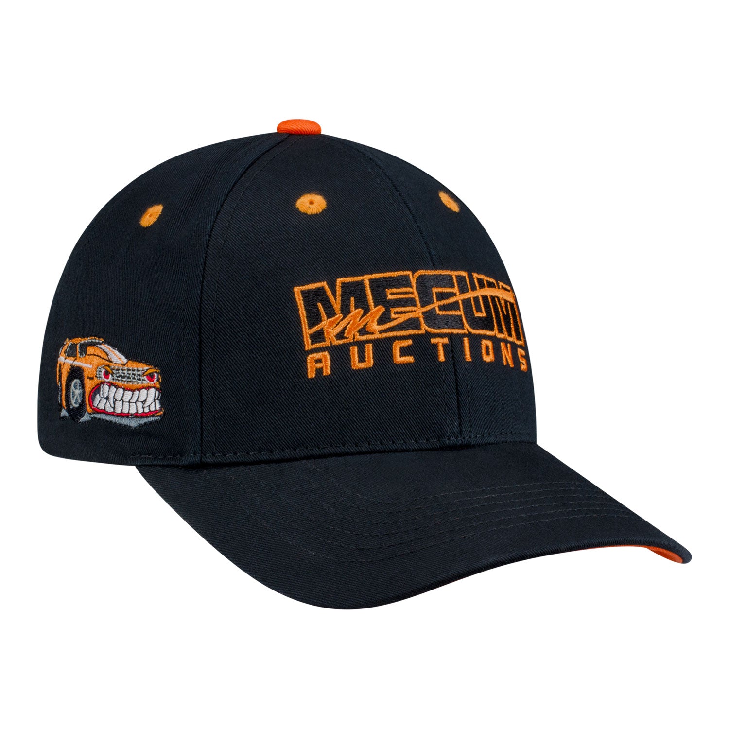 Mecum Auction Angry Camaro Youth Hat in Black - Front Left View
