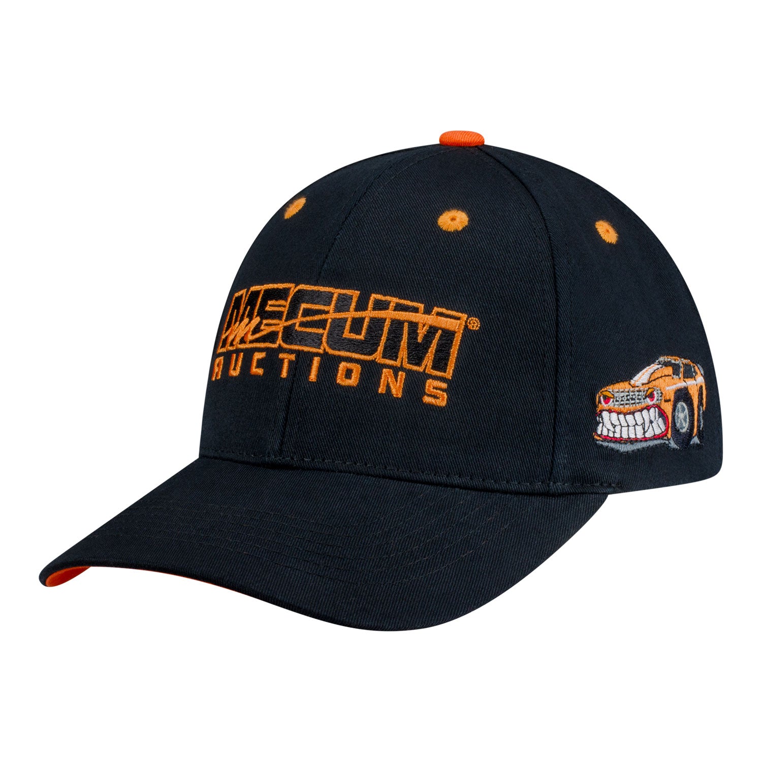 Mecum Auction Angry Camaro Youth Hat in Black - Front Left View