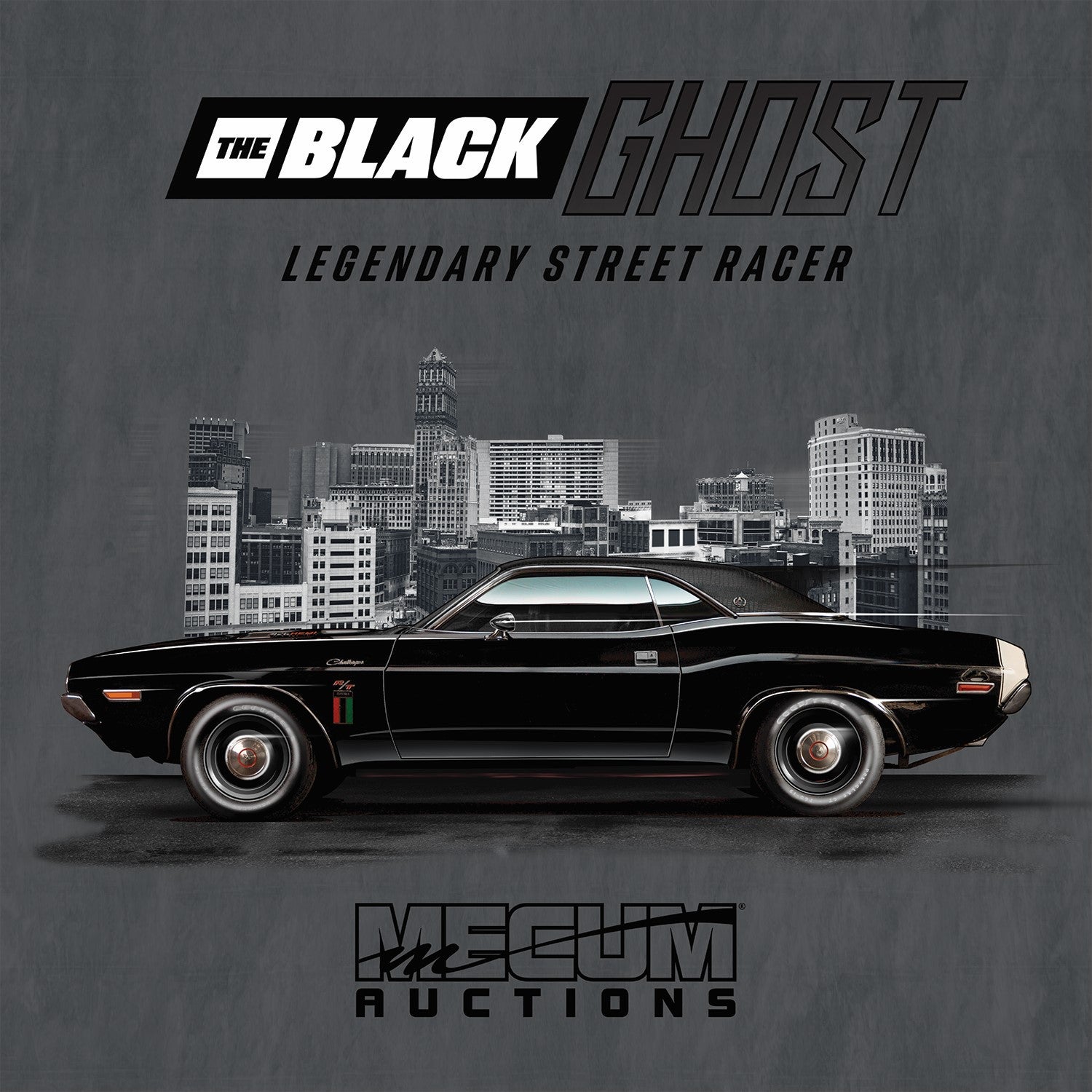 Mecum Auctions "The Black Ghost" Poster - Front View