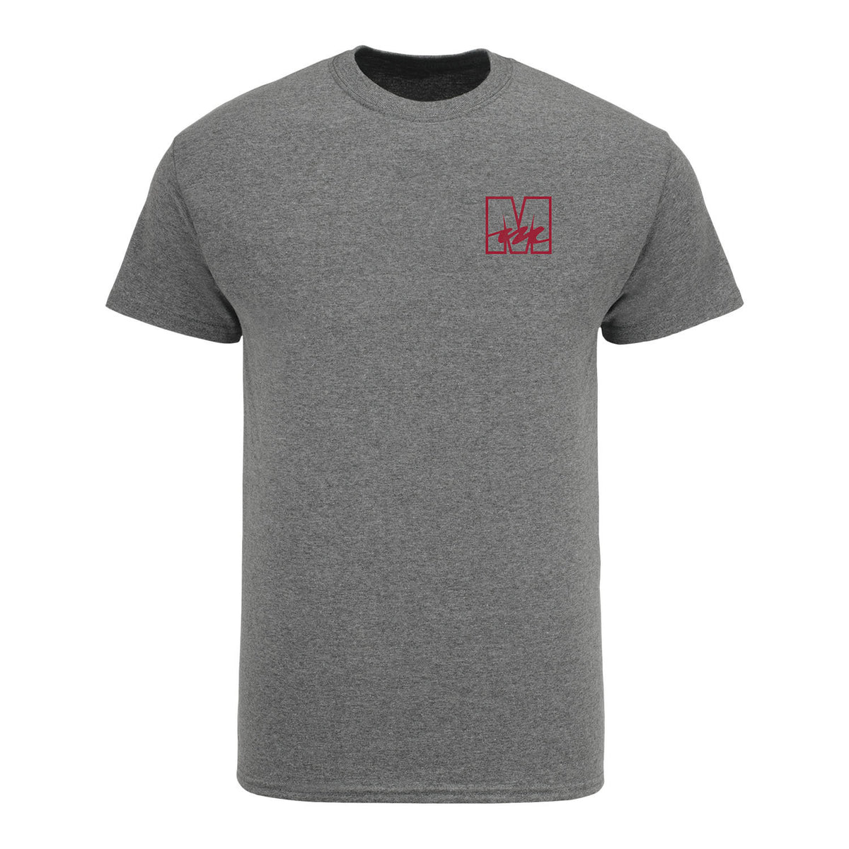 Mecum Auctions Glendale Heather Grey Muscle Car T-Shirt in Grey - Front View